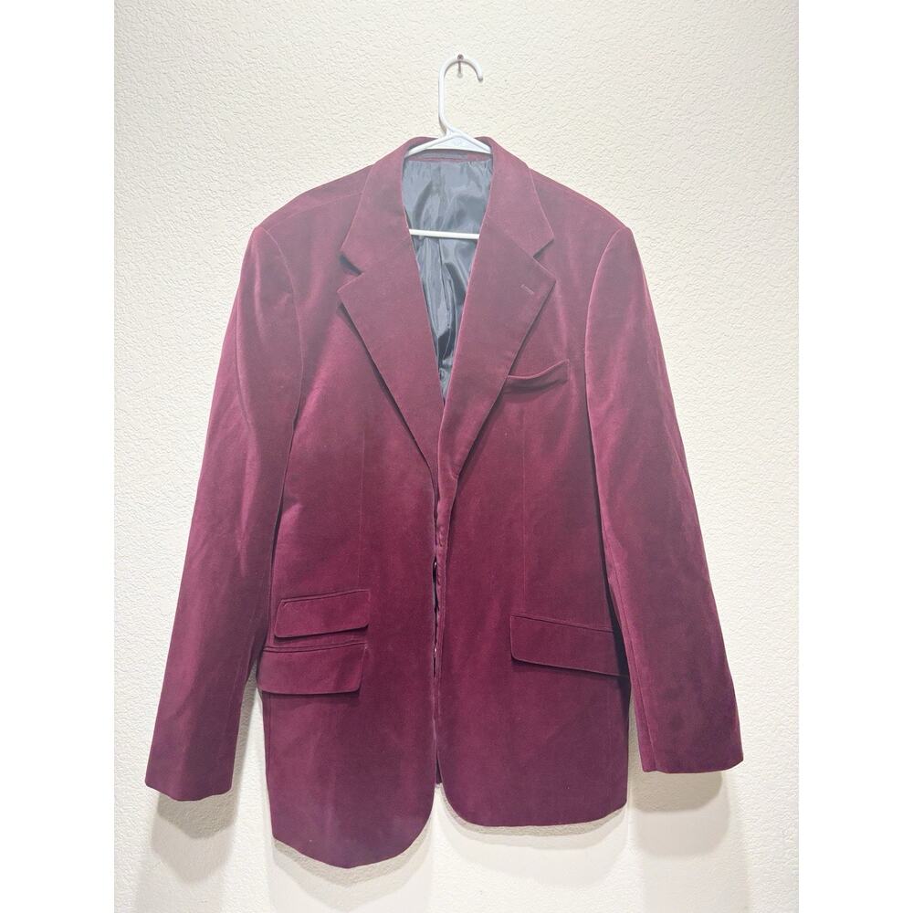 Dragonfly Velvet Blazer Smoking Jacket Vintage 90s Goth XXL